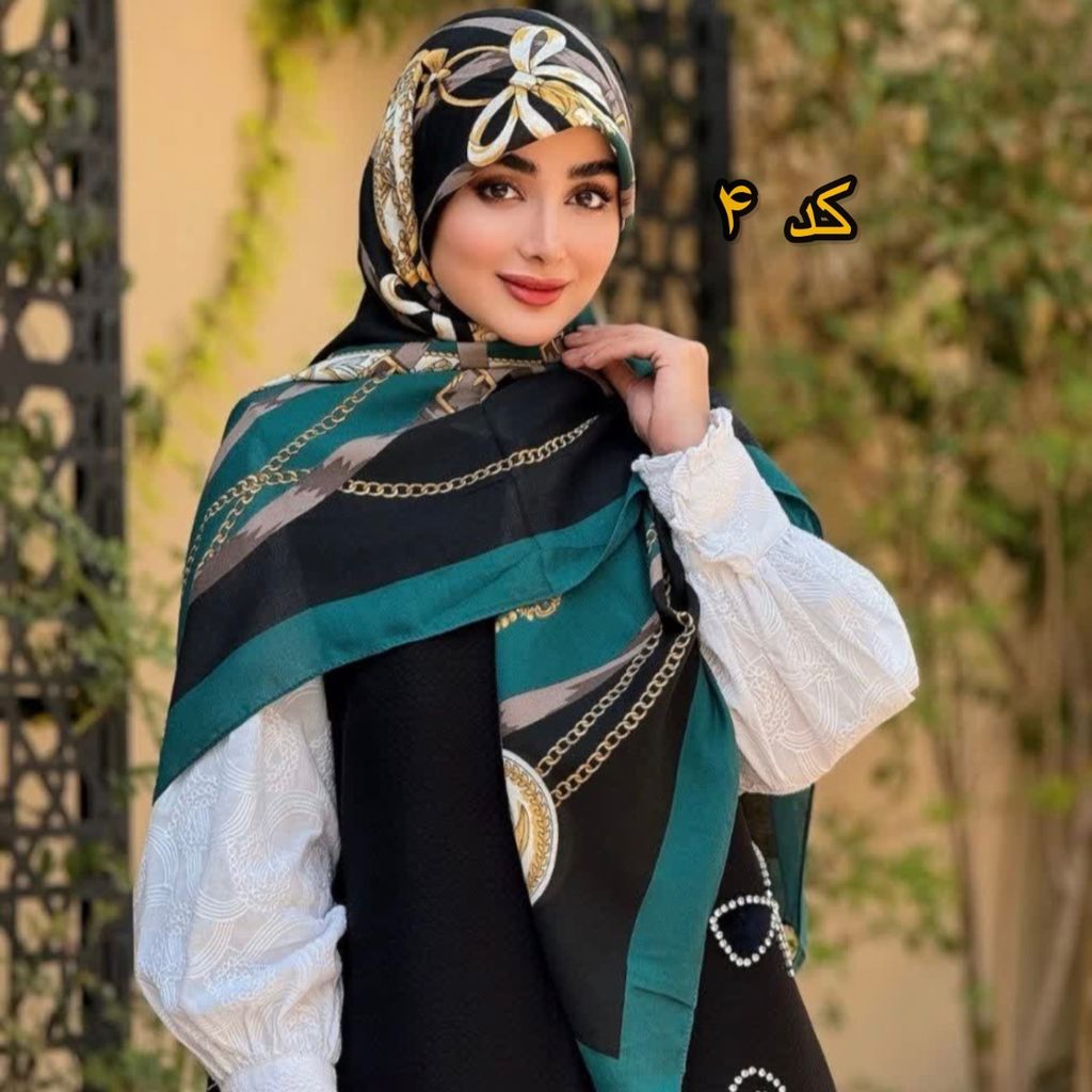 خرید آنلاین روسری نخی سیااسکارف