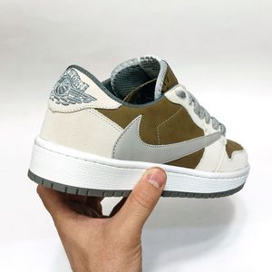 قیمت ارزان کتانی نایک جردن ترویس اسکات Nike Travis Scott کرم قهوه ای