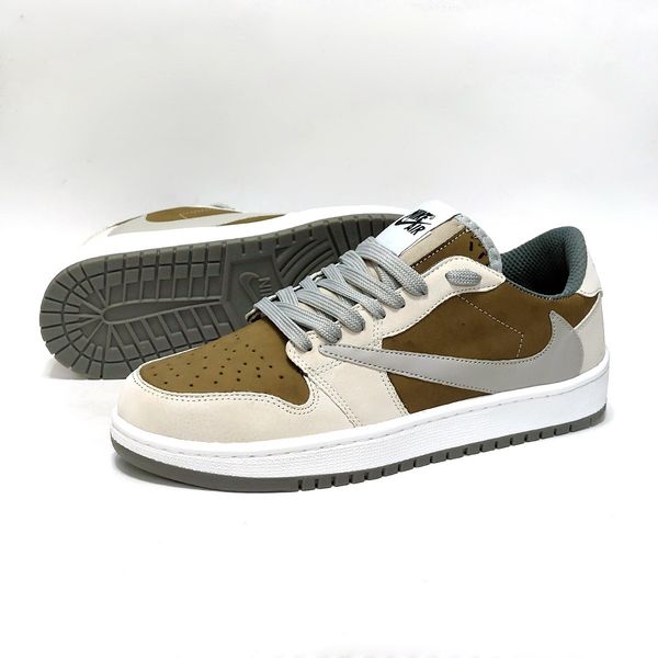 کتانی نایک جردن ترویس اسکات Nike Travis Scott کرم قهوه ای