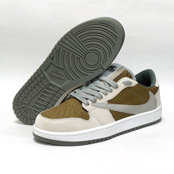 کتانی نایک جردن ترویس اسکات Nike Travis Scott کرم قهوه ای