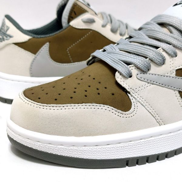 کتانی نایک جردن ترویس اسکات Nike Travis Scott کرم قهوه ای