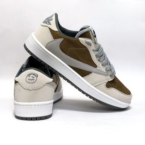 فروش اینترنتی کتانی نایک جردن ترویس اسکات Nike Travis Scott کرم قهوه ای