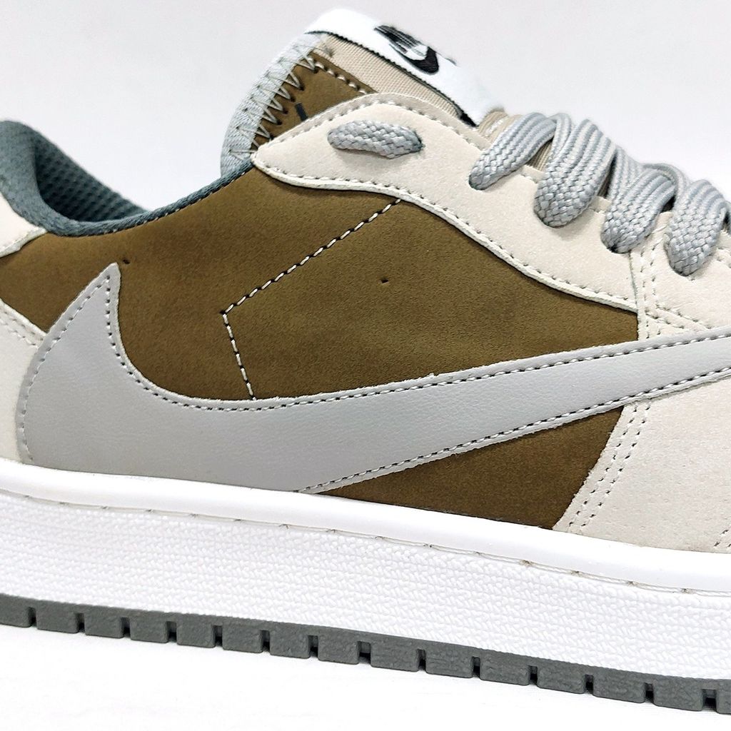 خرید آنلاین کتانی نایک جردن ترویس اسکات Nike Travis Scott کرم قهوه ای