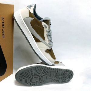 خرید اینترنتی کتانی نایک جردن ترویس اسکات Nike Travis Scott کرم قهوه ای