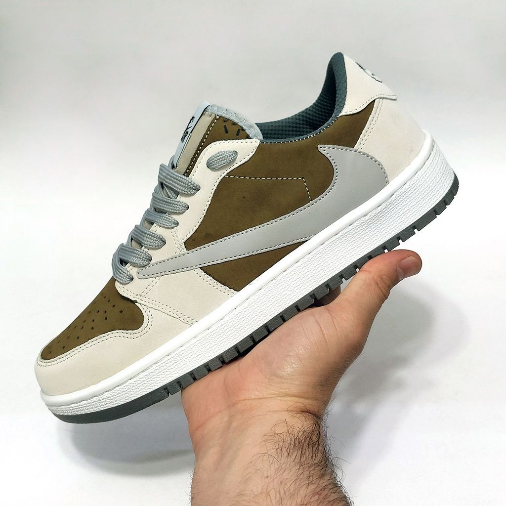 خرید انلاین کتانی نایک جردن ترویس اسکات Nike Travis Scott کرم قهوه ای