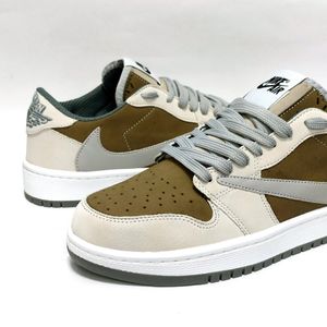 خرید اینترنتی کتانی نایک جردن ترویس اسکات Nike Travis Scott کرم قهوه ای
