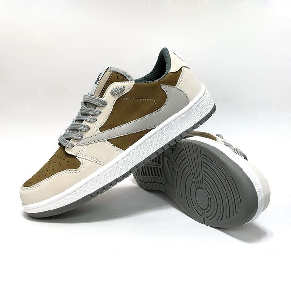 کتانی نایک جردن ترویس اسکات Nike Travis Scott کرم قهوه ای