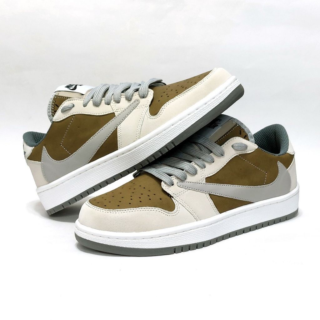 مشخصات کتانی نایک جردن ترویس اسکات Nike Travis Scott کرم قهوه ای