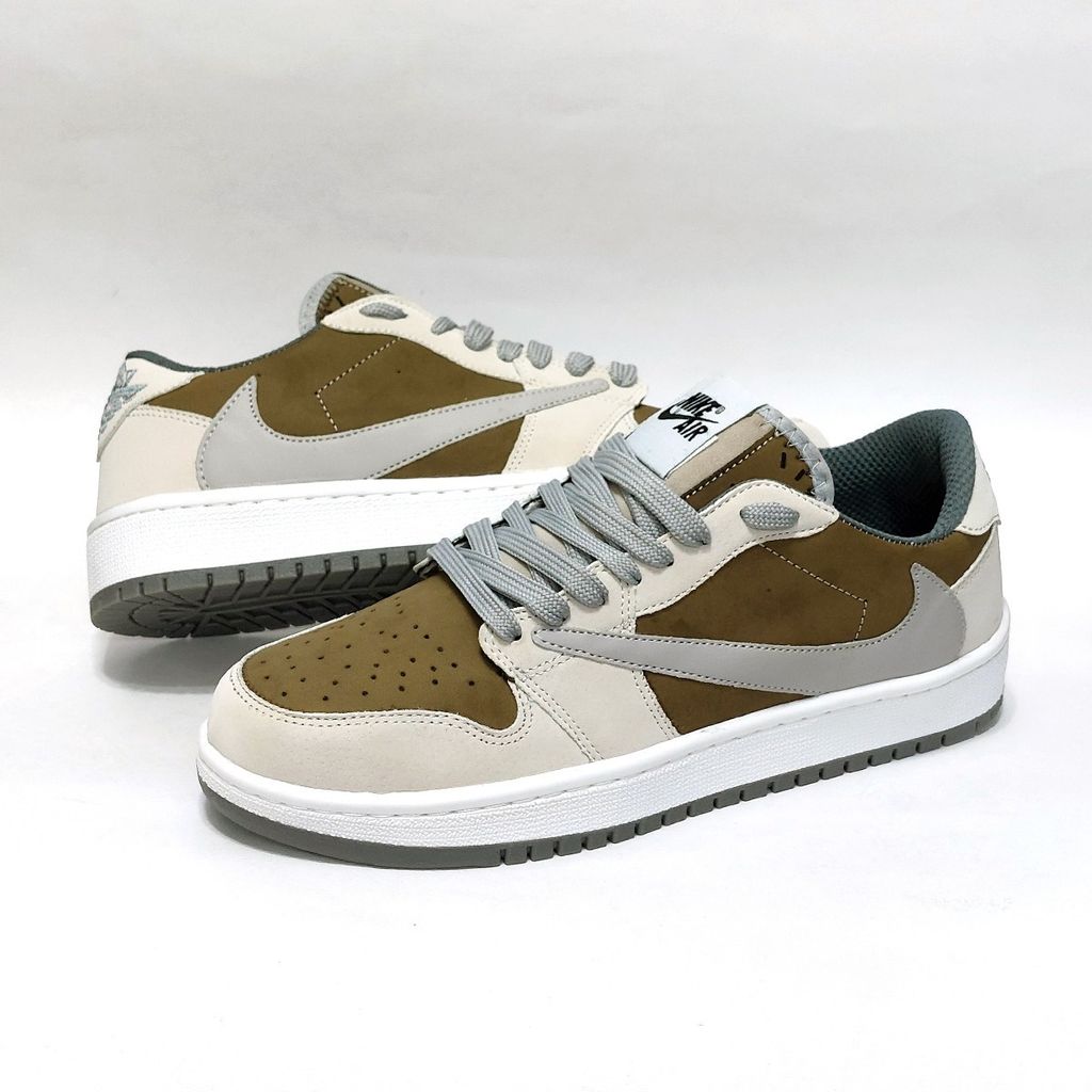 خرید انلاین کتانی نایک جردن ترویس اسکات Nike Travis Scott کرم قهوه ای