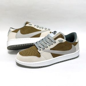 خرید انلاین کتانی نایک جردن ترویس اسکات Nike Travis Scott کرم قهوه ای