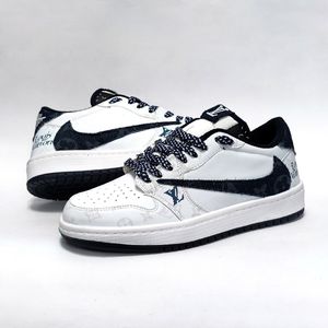 کتانی تراویس اسکات کاستوم طرح جین ال وی Travis Scott LV