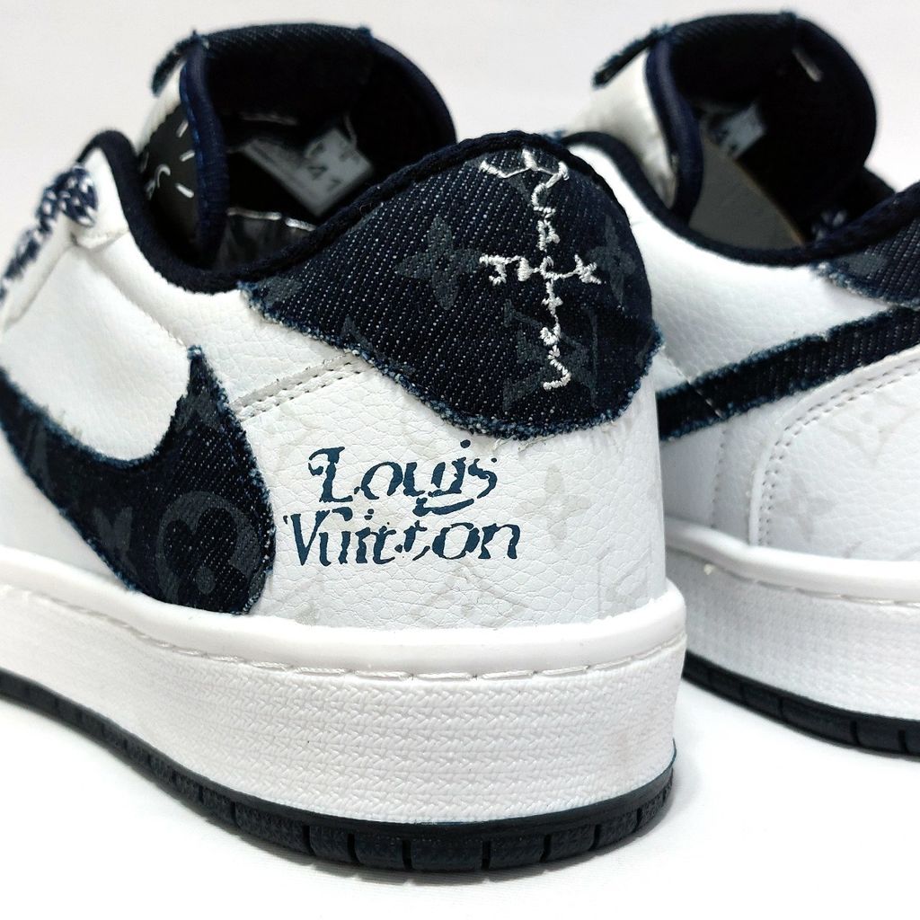 قیمت کتانی تراویس اسکات کاستوم طرح جین ال وی Travis Scott LV