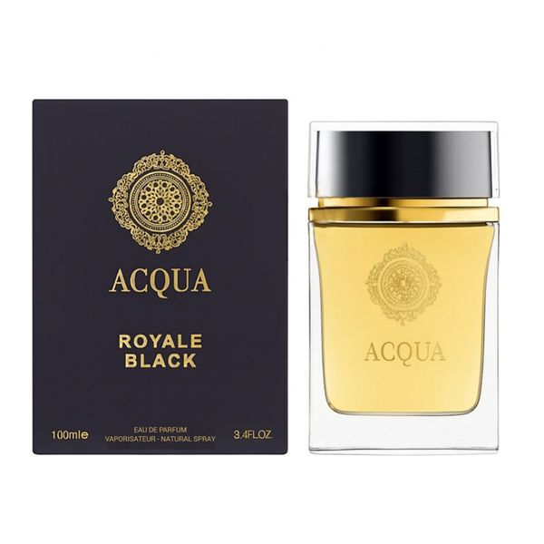 عطر کمیاب مردانه آکوا رویال بلک فراگرنس ورد - اصل امارات