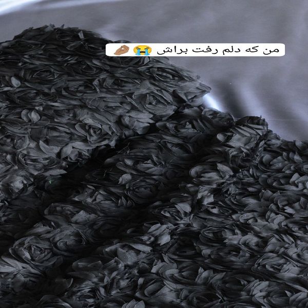 پارچه دانتل رز رباندوزی 1274