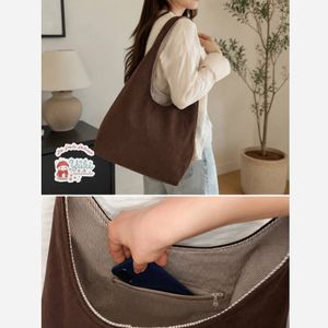 فروش اینترنتی کیف پارچه‌ای کبریتی قهوه‌ای
