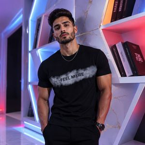 خرید آنلاین تیشرت مردانه پنبه سوپر FEELMORE قواره تک پوش در 5 رنگ