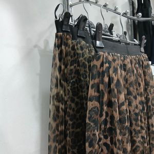 قیمت دامن توری پلنگی