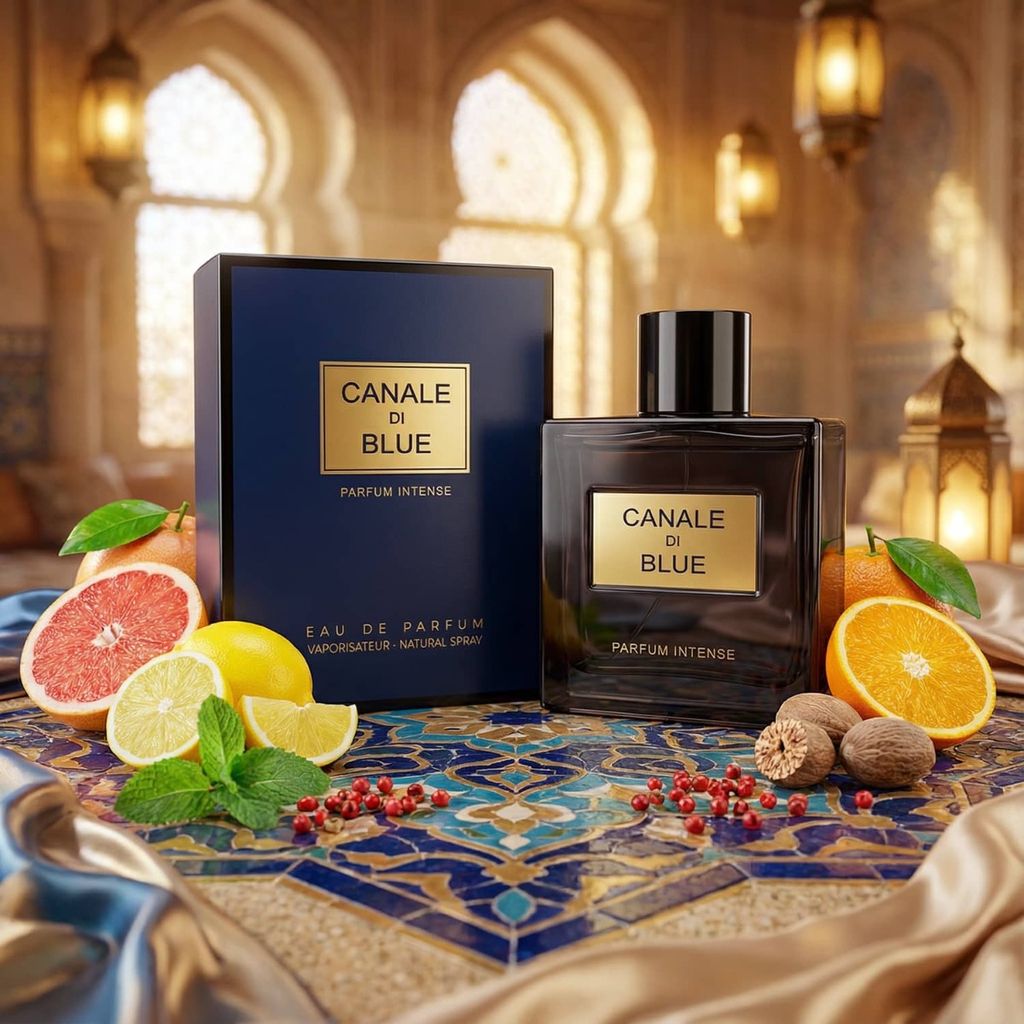 خرید اینترنتی عطر ادکلن مردانه بلو شنل پرفیوم فراگرنس ورد مدل کانال دی بلو پارفوم اینتنس