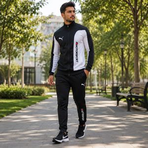 خرید اینترنتی قیمت ست اسپرت بهاره مردانه سوییشرت شلوار مدل MotorSport  کفش ورزشی مدل Pavlo
