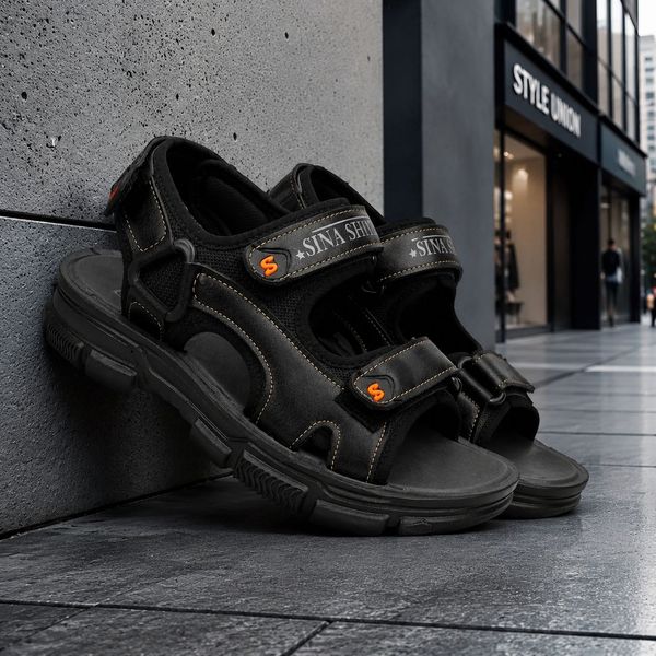 کفش صندل مردانه تابستانی مدل Sina Shoes -مشکی