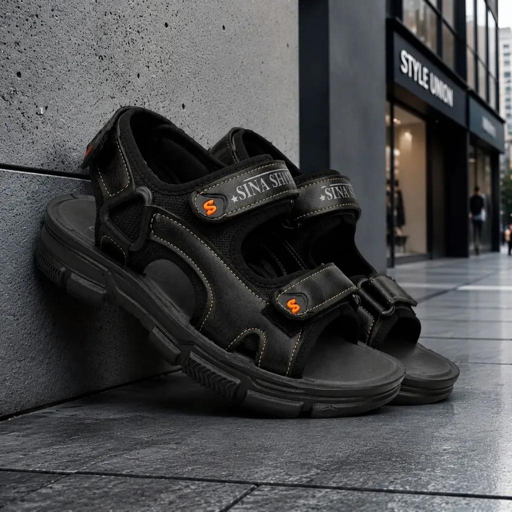 خرید اینترنتی قیمت کفش صندل مردانه تابستانی مدل Sina Shoes -مشکی
