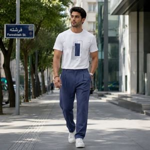 قیمت شلوار مردانه مازراتی بگ مدل Italy-سرمه ای