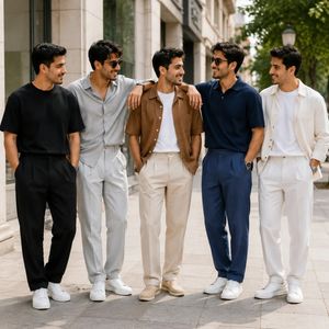 شلوار مردانه مازراتی بگ مدل Italy-طوسی