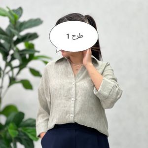 شومیز مانتویی زنانه لینن زارا کجراه کد 1302