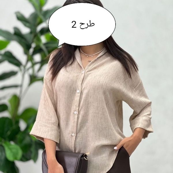 شومیز مانتویی زنانه لینن زارا کجراه کد 1302