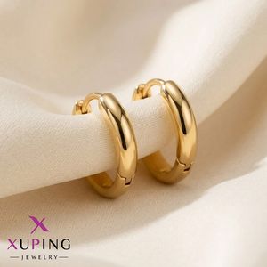 گوشواره حلقه‌ای کلاسیک ژوپینگ طلایی (سایز بزرگ)