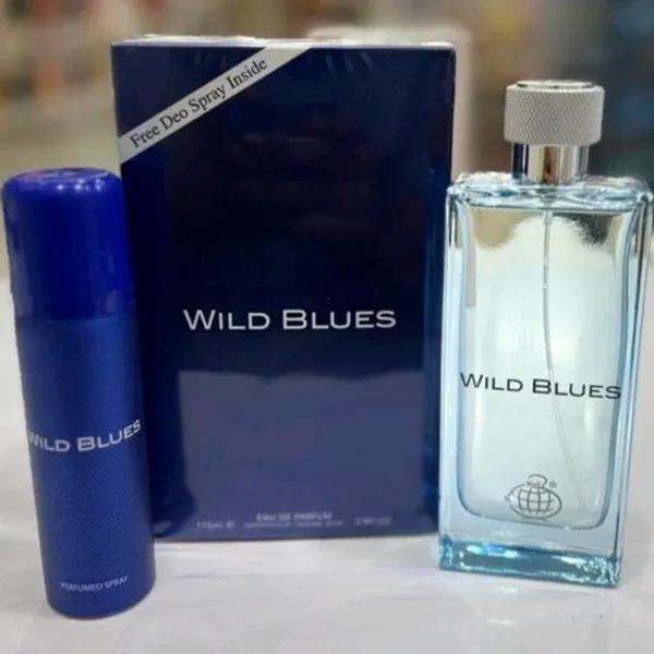 ادکلن وایلد بلو فراگرنس با رایحه بلو اججمل 100 میل(WILD BLUES FRAGRANCE)