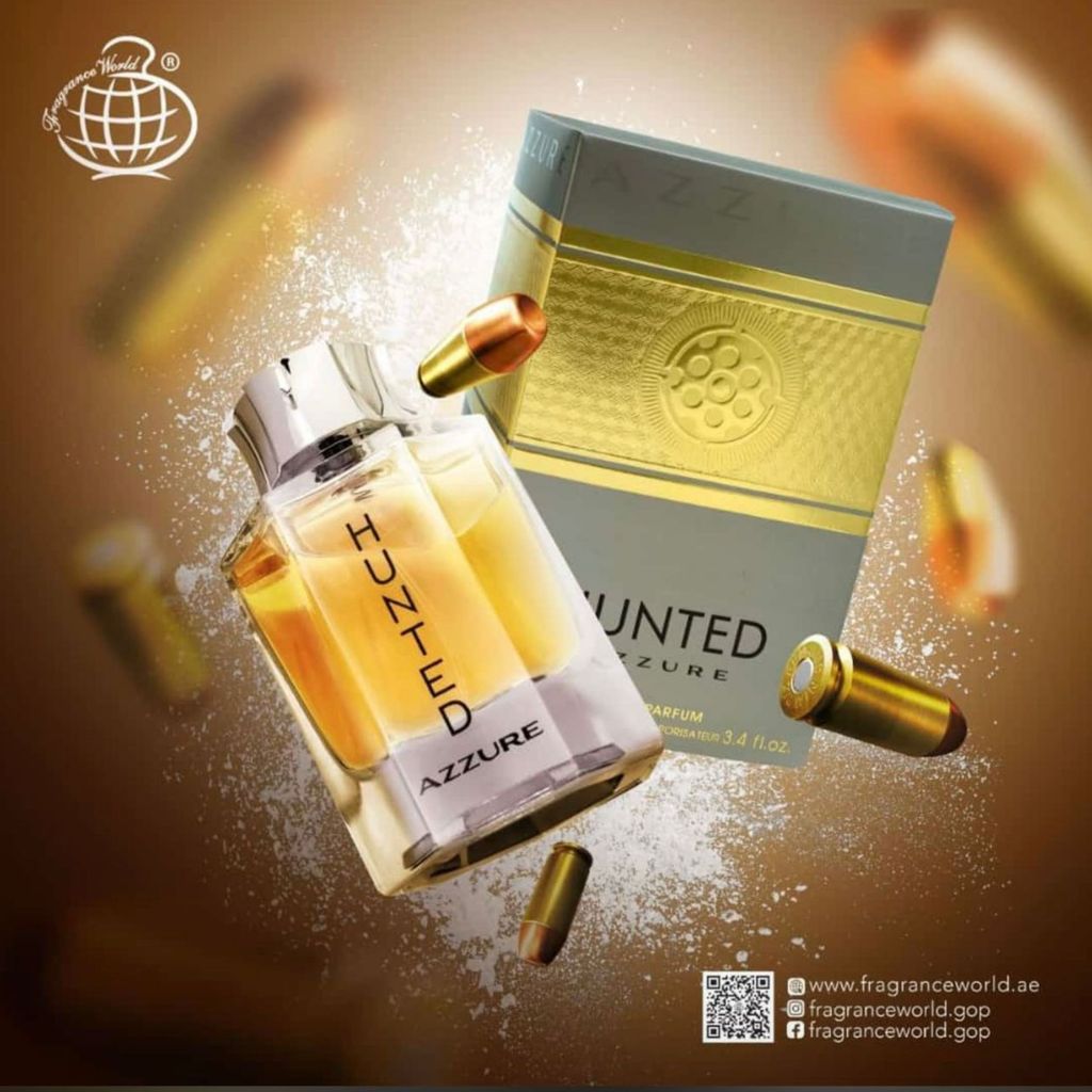فروش اینترنتی ادکلن هانتد ازرو فراگرنس با رایحه وانتد ازرو 100 میل(HUNTED AZZURE FRAGRANCE)