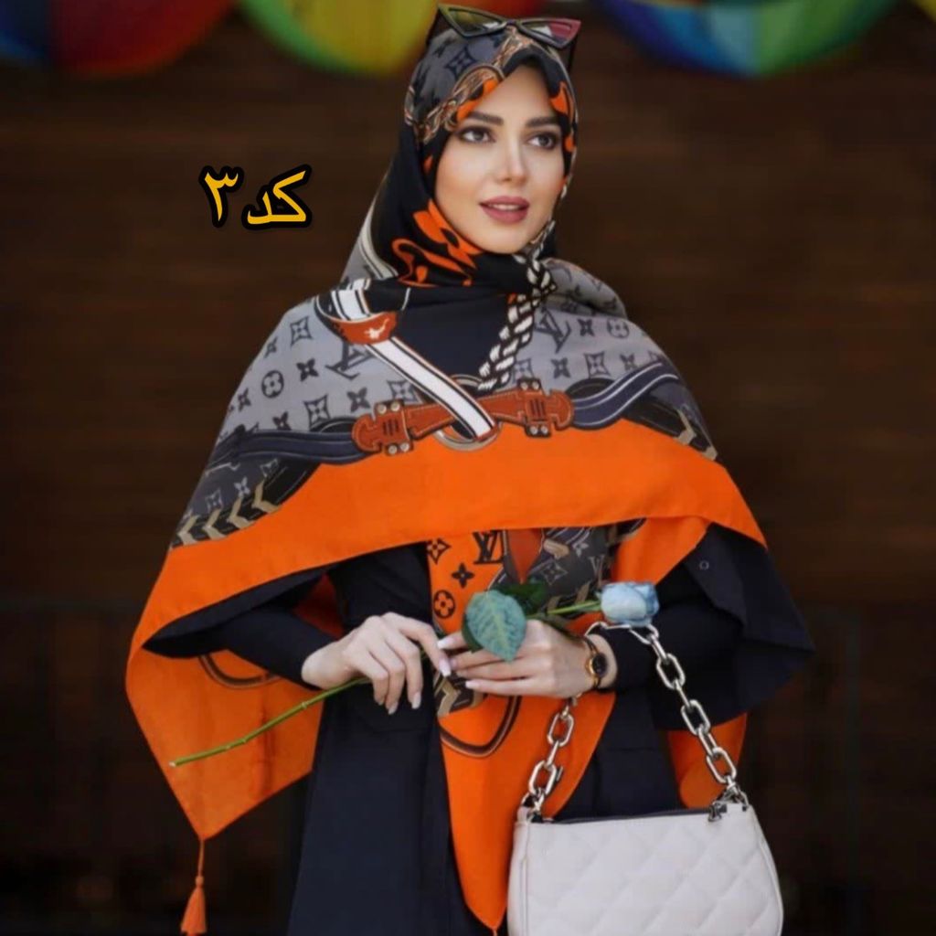 قیمت ارزان روسری نخی سیااسکارف