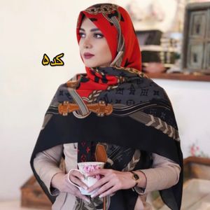 خرید آنلاین روسری نخی سیااسکارف