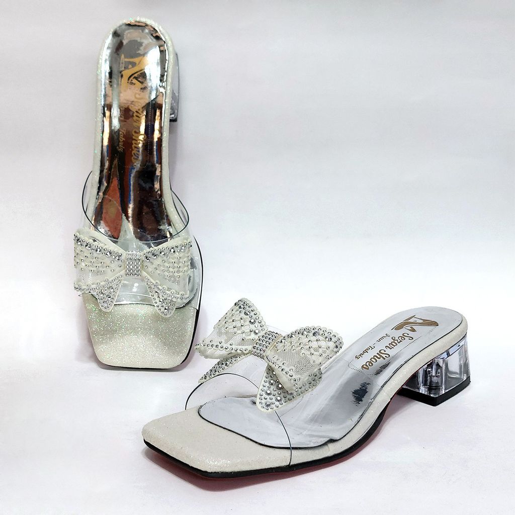 خرید اینترنتی صندل مجلسی پاشنه دار طلقی پاپیونی