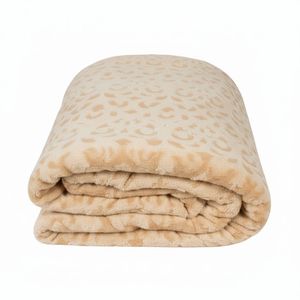 خرید اینترنتی قیمت پتو مسافرتی 2نفره گلبافت مدل فلور رنگ نسکافه ای سایز 200*170 سانتی متر(همراه با کیف)