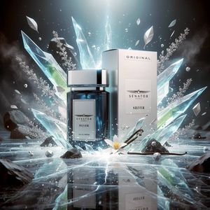 خرید آنلاین عطر اصل امارات محبوب مردانه سناتور سیلور نقره ایی جانوین - خنک و تند