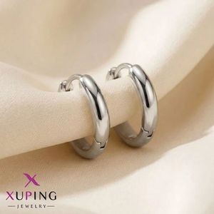 گوشواره حلقه‌ای کلاسیک ژوپینگ نقره ای (سایز بزرگ)