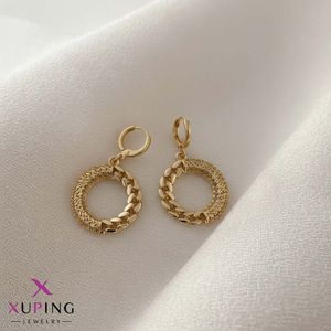 خرید اینترنتی قیمت نیم ست گوشواره و آویز حلقه‌ای طرح کارتیر طلایی ژوپینگ