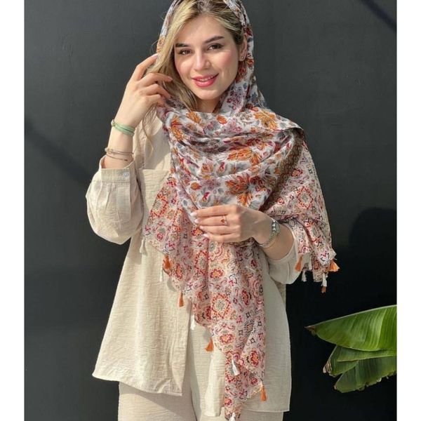 شال نخ پنبه TRF وارداتی