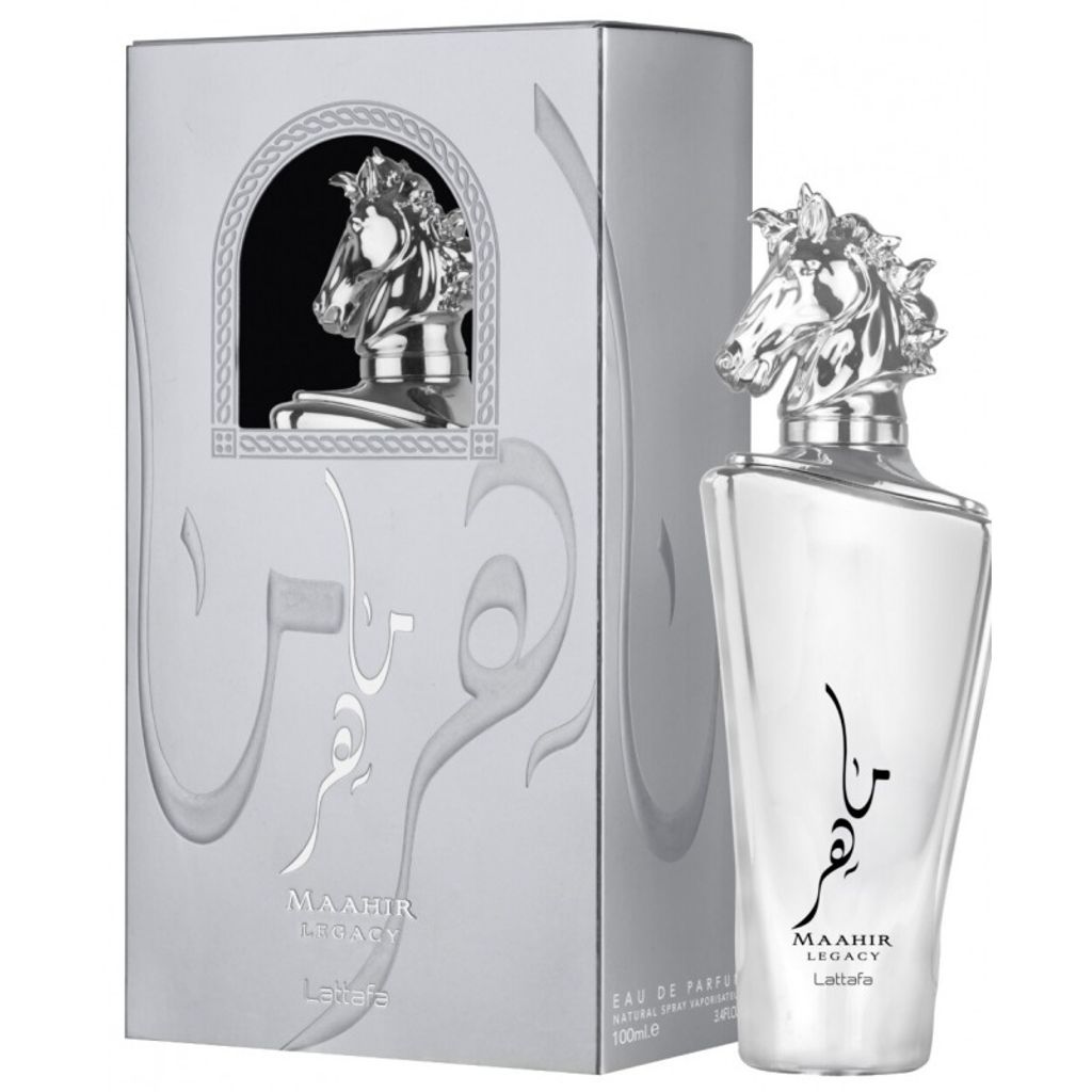 خرید اینترنتی قیمت عطر مردانه لطافه ماهر لگاسی نقره ای - Lattafa Maahir Legacy