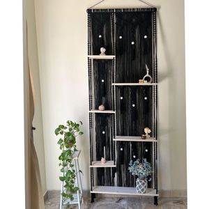 شلف چوبی مکرومه طرح شاهانه شلف