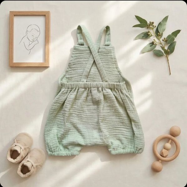 بیلر موسلین پریمیوم رنگ سبز برند totobaby