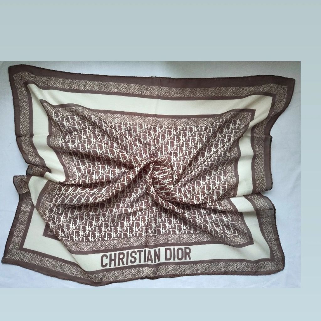 خرید آنلاین مینی اسکارف نخی طرح dior