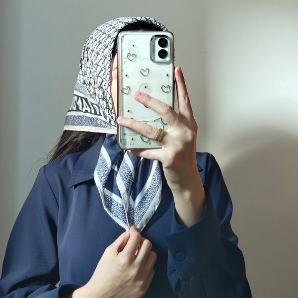 مینی اسکارف نخی طرح dior