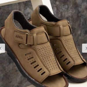 خرید اینترنتی صندل مردانه چسبکی مدل منچستر رنگ سدری سایز 40 تا 44