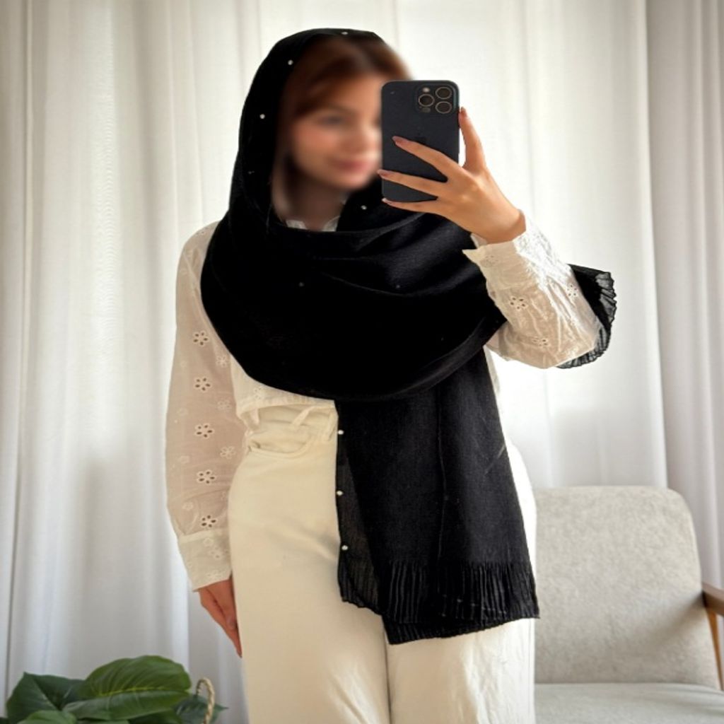 خرید اینترنتی قیمت شال نگینی پلیسه