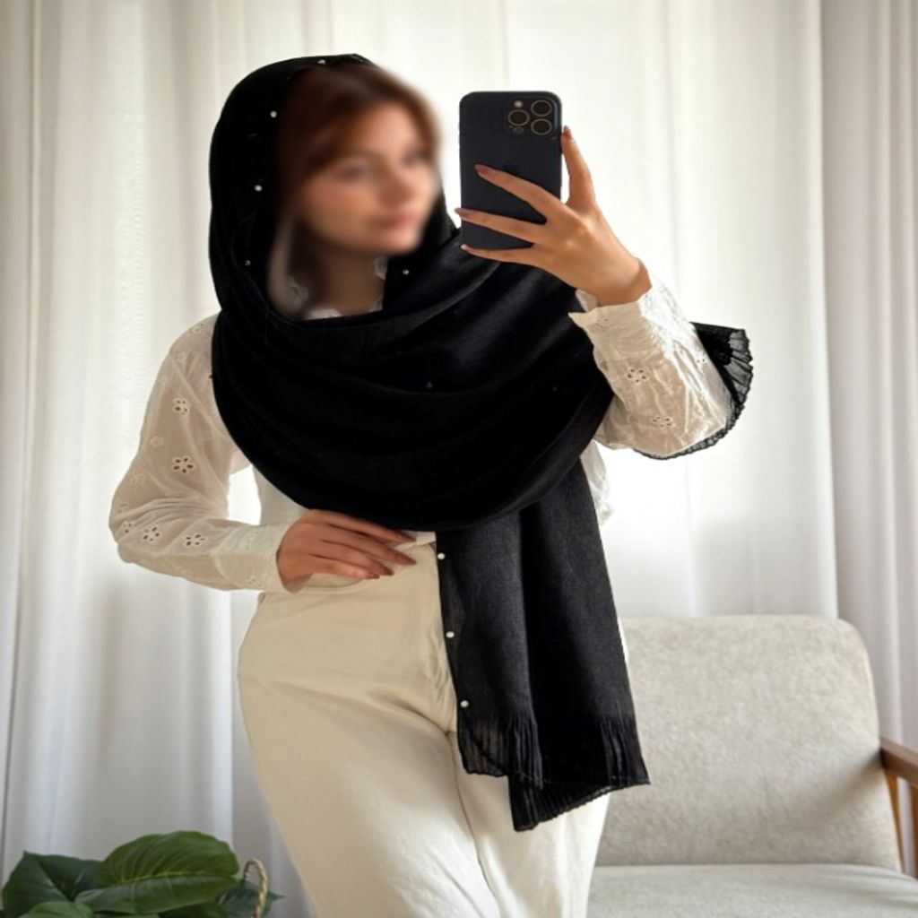 خرید اینترنتی قیمت شال نگینی پلیسه