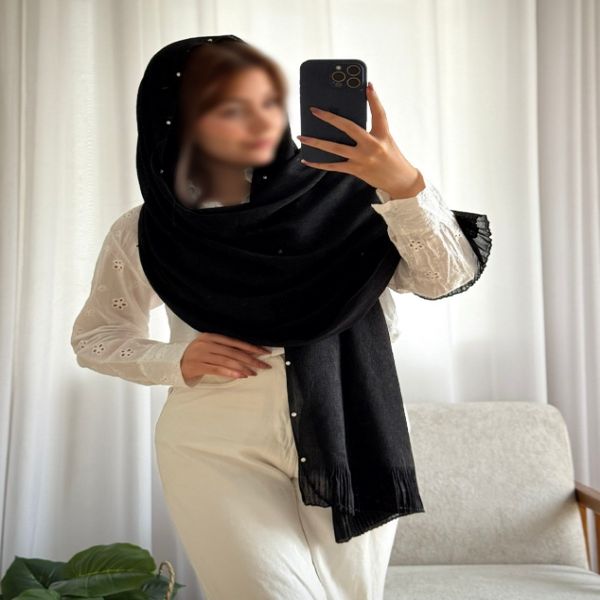 شال نگینی پلیسه