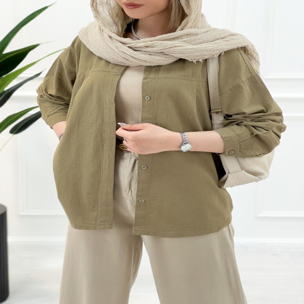 خرید اینترنتی قیمت شومیز جلو دکمه آیدا